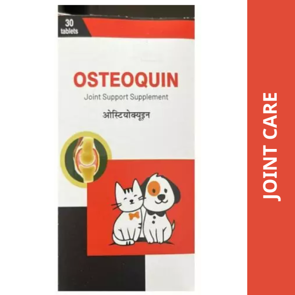 Saitrayaa Osteoquin Joint Support Supplements Tablets for Dogs and Cats (30 tablets) Online Hot Sale