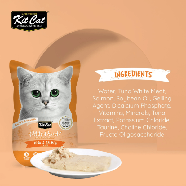 Kit Cat Tuna & White Fish, Chicken & Tuna, Tuna & Salmon Fish Cat Wet Food Combo For Sale