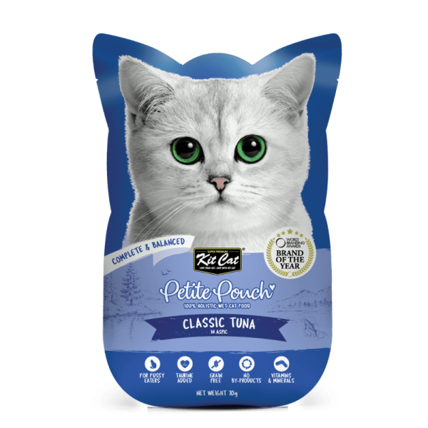 Kit Cat Classic Tuna, Chicken & Tuna and Tuna & Salmon Fish Cat Wet Food Combo on Sale