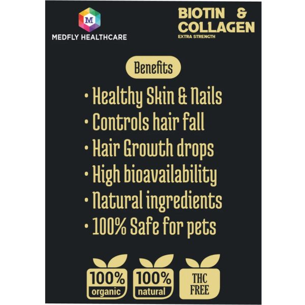 Medfly Healthcare Medfly Biotin & Collagen for Dogs and Cats (50ml) Hot on Sale