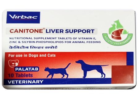 Virbac Canitone Liver Support for Dogs and Cats (pack of 10 Tablets) Hot on Sale