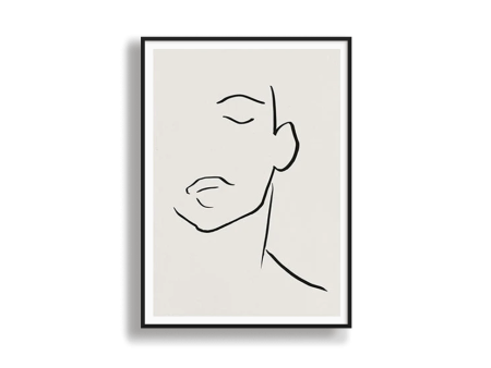 Poster Hub - Line Impression Art Framed Hot on Sale