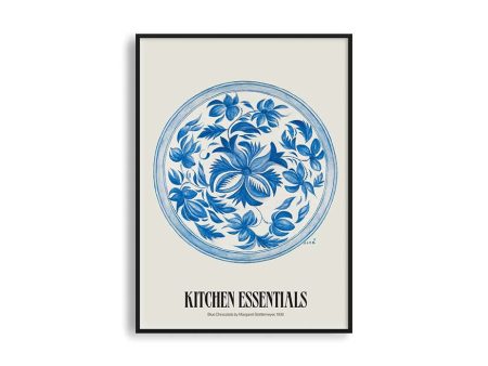 Poster Hub - Blue China Plate Poster Online Sale