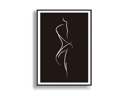 Poster Hub - Thinking Line Art Framed on Sale