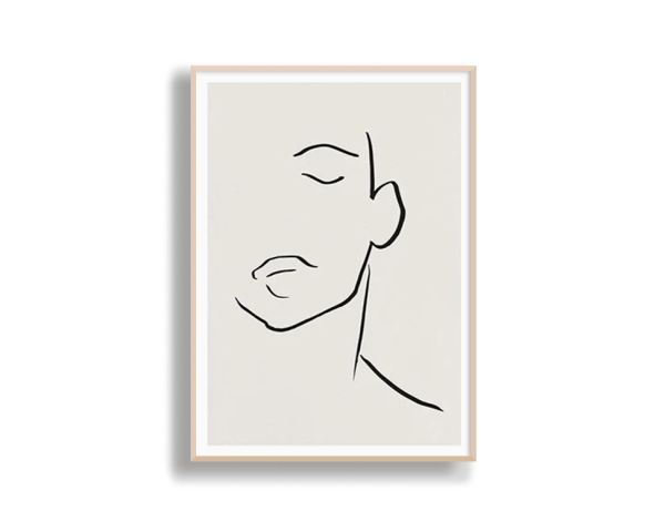 Poster Hub - Line Impression Art Framed Hot on Sale