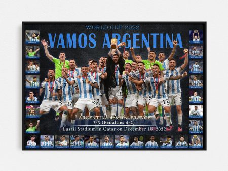 Argentina World Cup Winners 2022 Framed Print For Sale