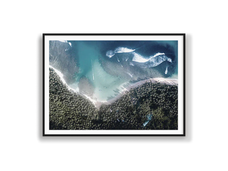 Poster Hub - The Beach Art Framed Online now