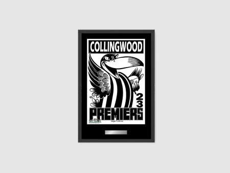 DELUXE COLLINGWOOD MAGPIES OFFICIAL WEG ART 2023 FRAMED POSTER Supply