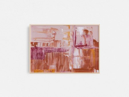 Poster Hub - Pink Abstract Art Framed Supply