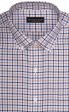 Tailored Fit Tan   Navy Twill Check Supima® Cotton Non-Iron Button-Down Collar Sport Shirt Online