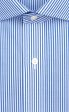 Tailored Fit Blue Bengal Stripe English Spread Collar  Supima® Cotton Non-Iron Broadcloth Dress Shirt (B T) Online Hot Sale