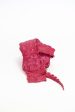 90-99 cm Grade 1 Bright Pink Matte Nile Crocodile Backstrap Leather Online