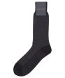 Black Herringbone Mid Calf Zegna Baruffa Merino Wool For Cheap