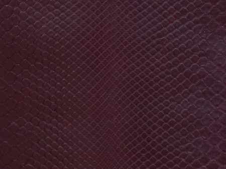 2.4+ M Front Cut Burgundy Matte Python Leather Discount