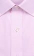 Tailored Fit Pink Solid Spread Collar Supima® Cotton Non-Iron Pinpoint Oxford Dress Shirt (B T) For Sale