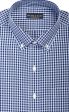 Classic Fit Sky   Navy Large Gingham Check Button-Down Collar Supima® Non-Iron Cotton Broadcloth Sport Shirt For Cheap