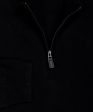 Ultra-fine Zegna Baruffa Half-Zip Merino Wool Sweater - Black Online