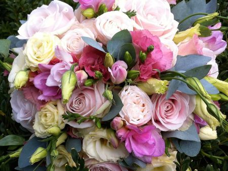 Pink Freesia and Rose Bouquet Fashion