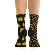 California Poppies and Bird s Eye Gilia Mismatched Eco-friendly Socks on Sale