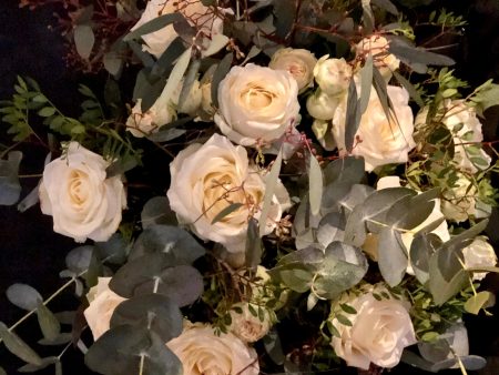 Natural White Rose Bouquet Supply