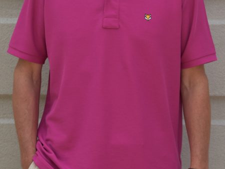 Classic Piqué Polo - Royal Magenta Sale