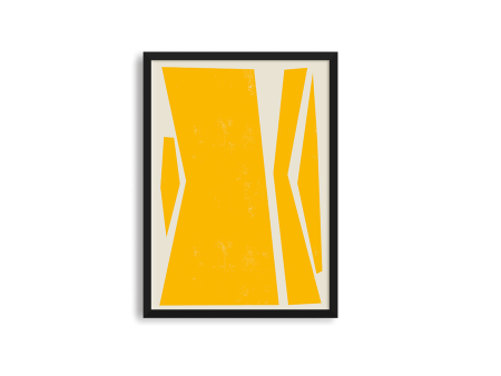 Abstract Squares Center Yellow Online Sale