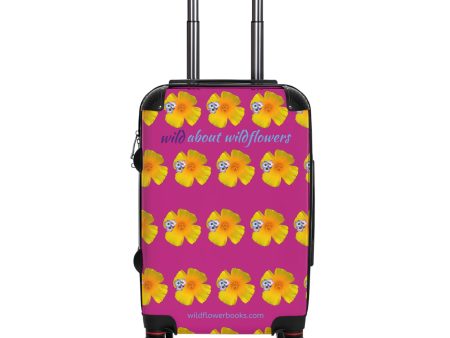 Suitcase - California Poppies & Gilias Pink For Discount