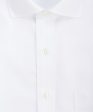 Tailored fit White Herringbone English Spread Collar Supima® Cotton Non-Iron Dress Shirt Online