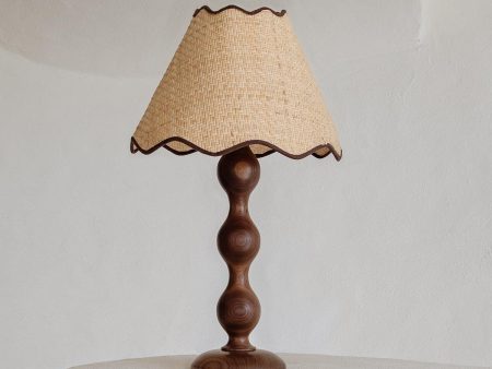 Evie Table Lamp - Walnut Online now