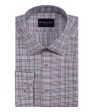 Tailored Fit Spice Tattersall Spread Collar Non-Iron Dress Shirt Supply