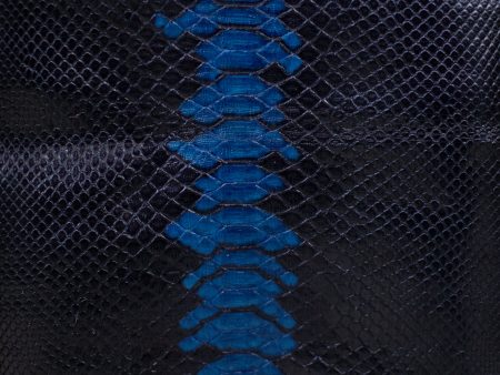 1.5 M Back Cut Black with Blue Python Leather For Cheap