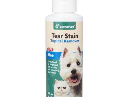 15% OFF: NaturVet Tear Stain Remover Topical For Dogs & Cats 4oz Discount