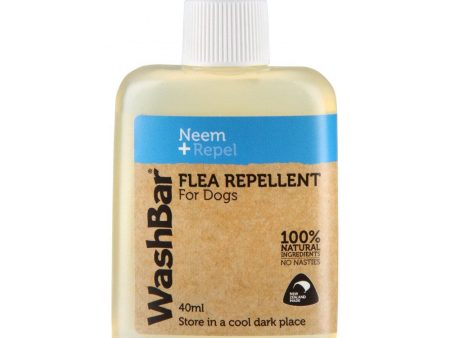 10% OFF: WashBar 100% Natural Flea Repellent for Dogs 40ml For Sale